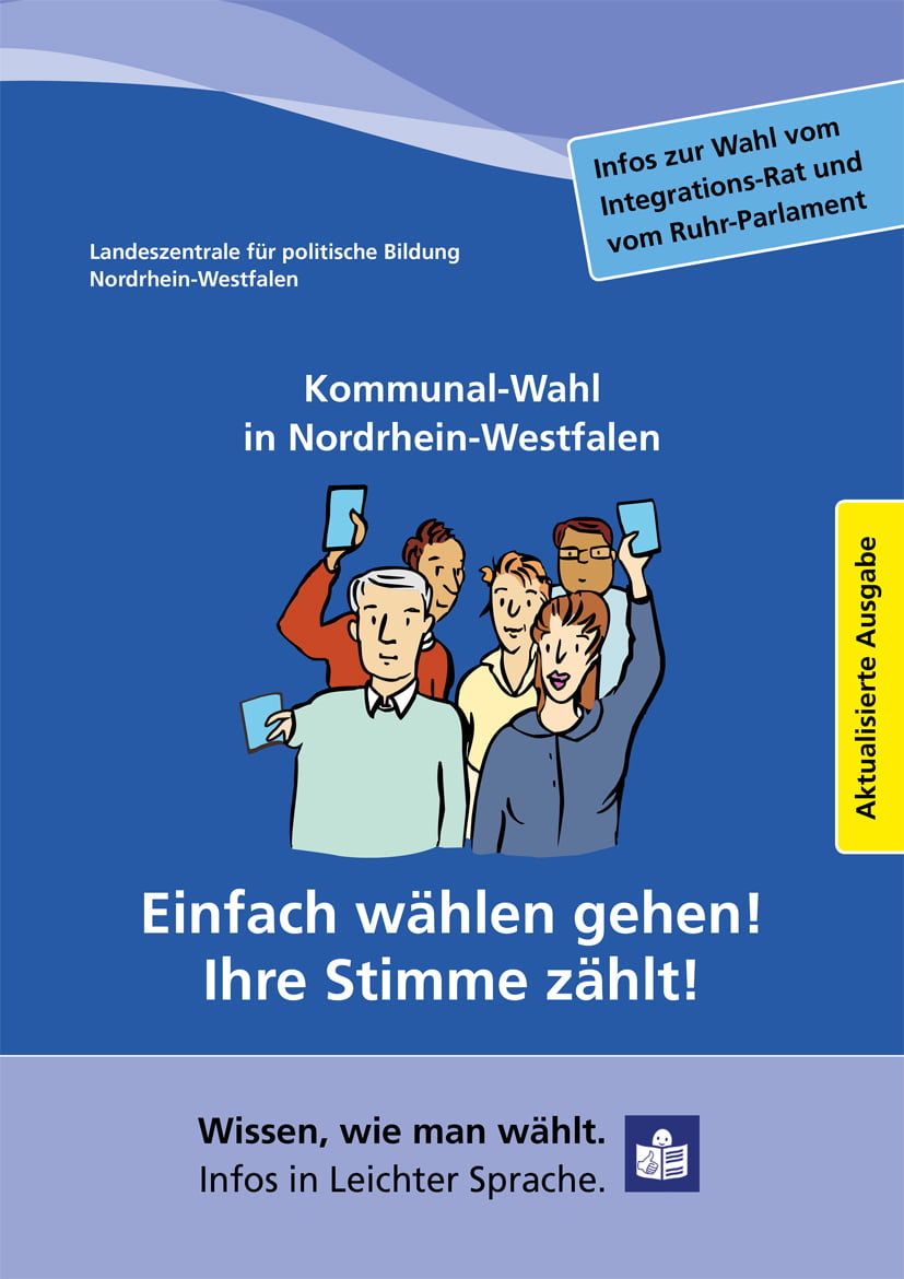 Wichtige Informationen zur Kommunalwahl und zur Wahl des Integrationsrates am 13. September in Leichter Sprache