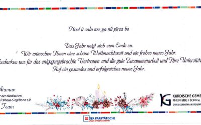 Frohe Weihnachten wünscht Ihnen die Kurdische Gemeinschaft!