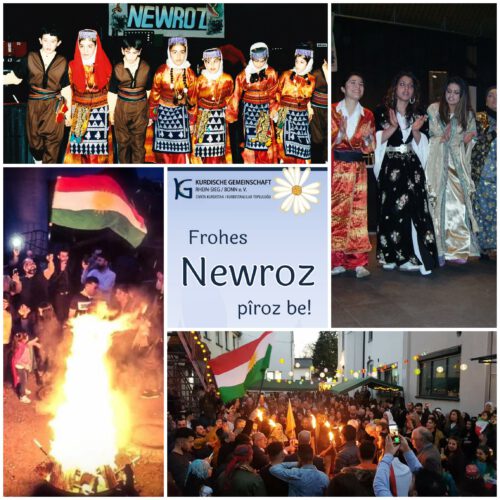 Newroz pîroz be  –  Ein frohes Newroz-Fest