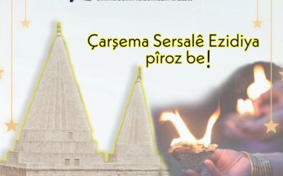 Wir wünschen allen Êzîd*innen ein frohes und friedliches neues Jahr.