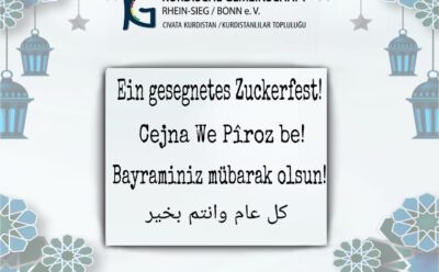 Ein gesegnetes Zuckerfest! / Cejna We Pîroz be!