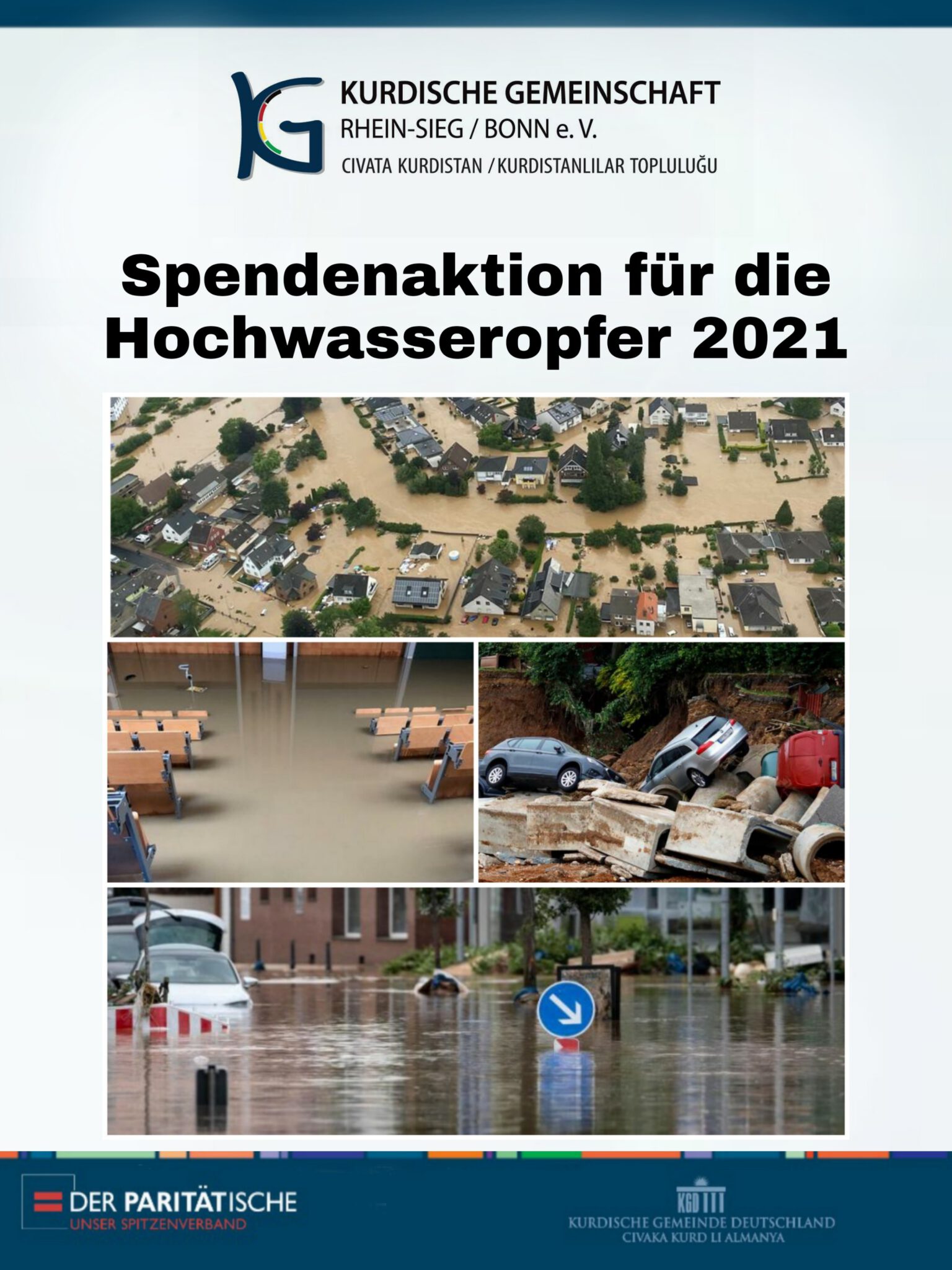 Spendenaktion Für Die Hochwasseropfer 2021 - Kurdische Gemeinschaft ...