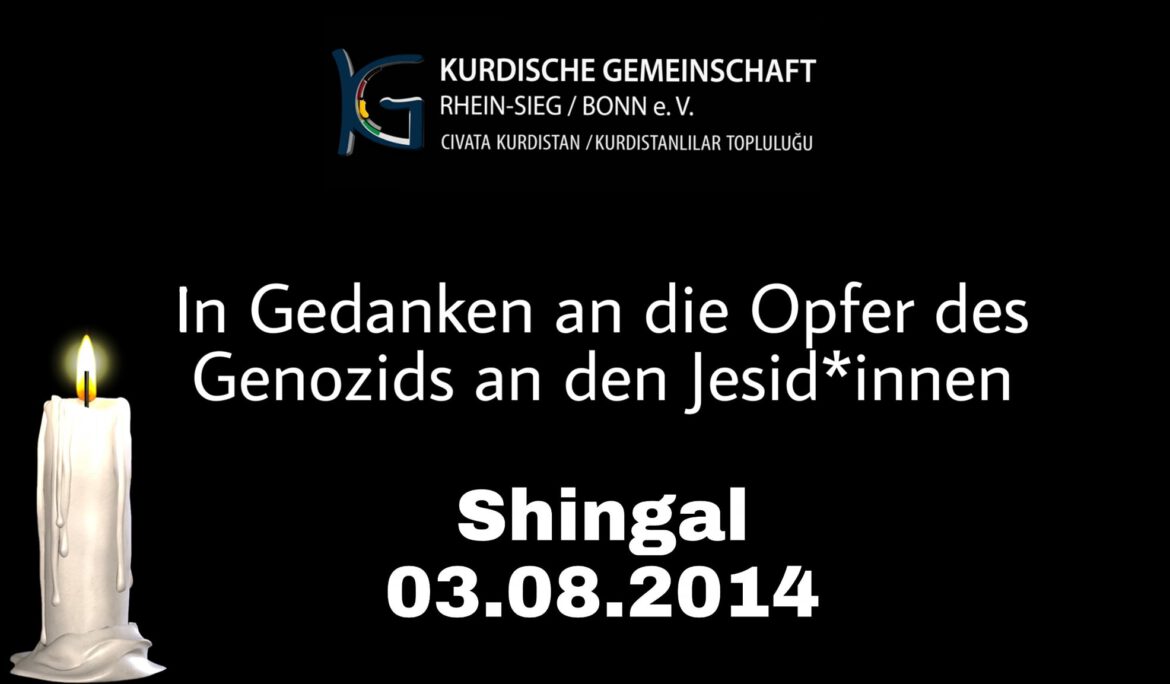 Gedenken zum siebten Jahrestag des Genozids an den Jesid*innen