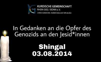 Gedenken zum siebten Jahrestag des Genozids an den Jesid*innen