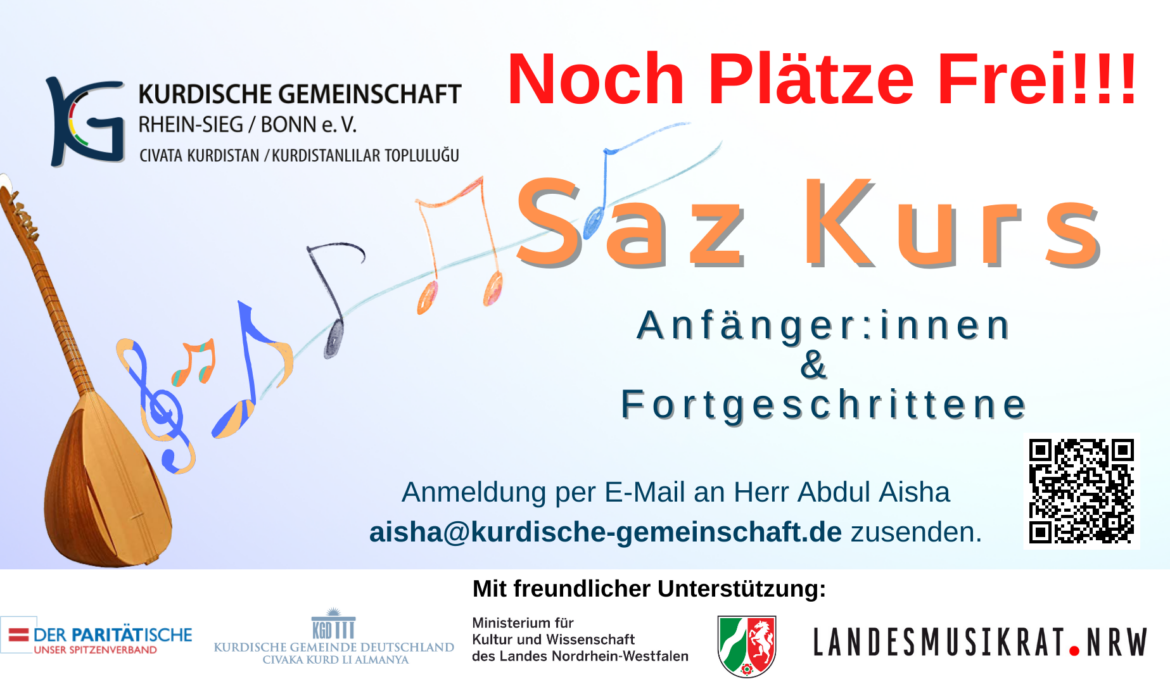 Die Kurdische Gemeinschaft bietet einen Saz-/Tambur-Kurs an.
