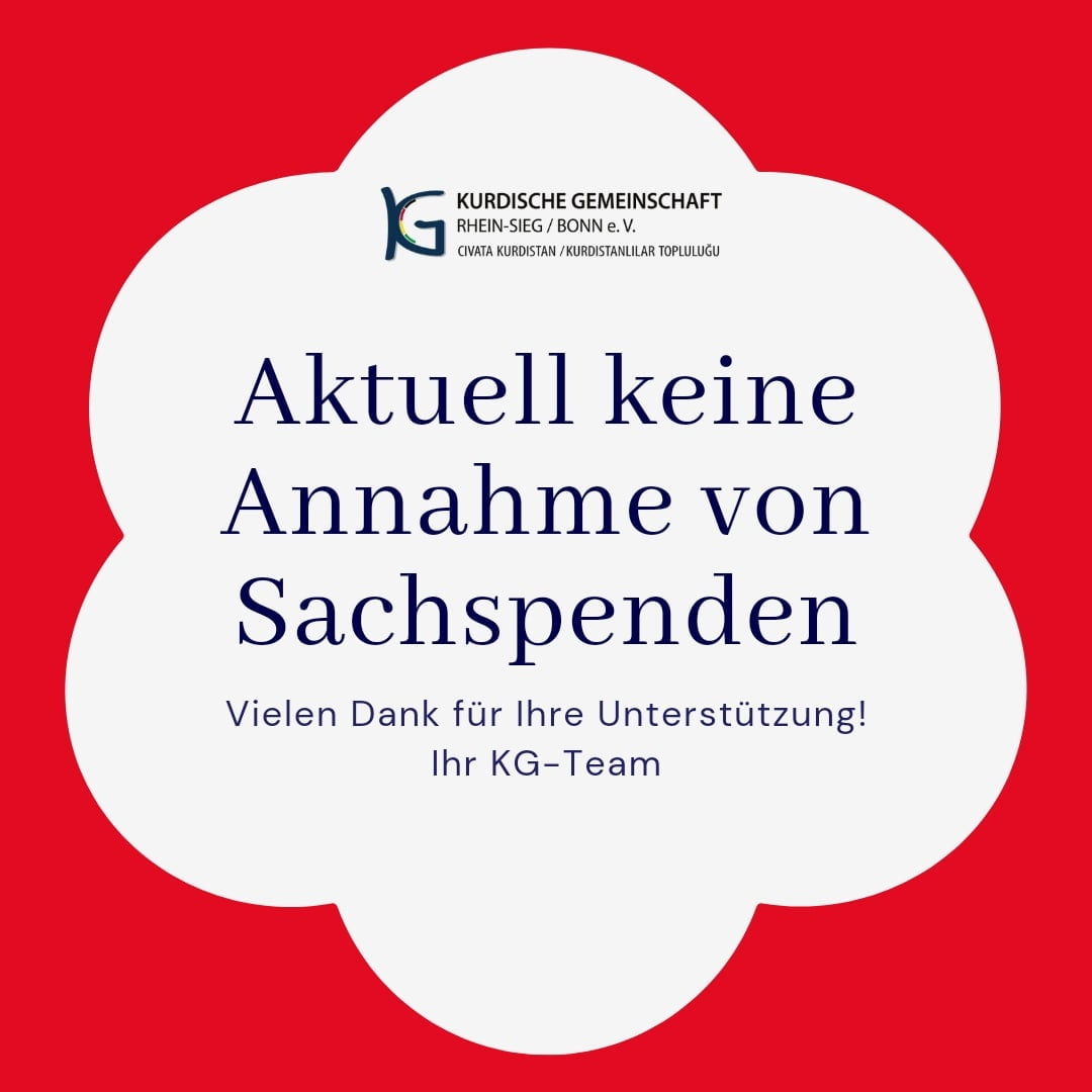 Aktuell keine Annahme von Sachspenden