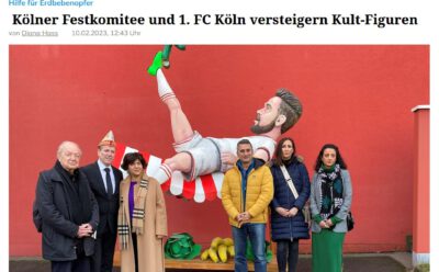 Kölner Festkomitee und 1. FC Köln versteigern Kult-Figuren
