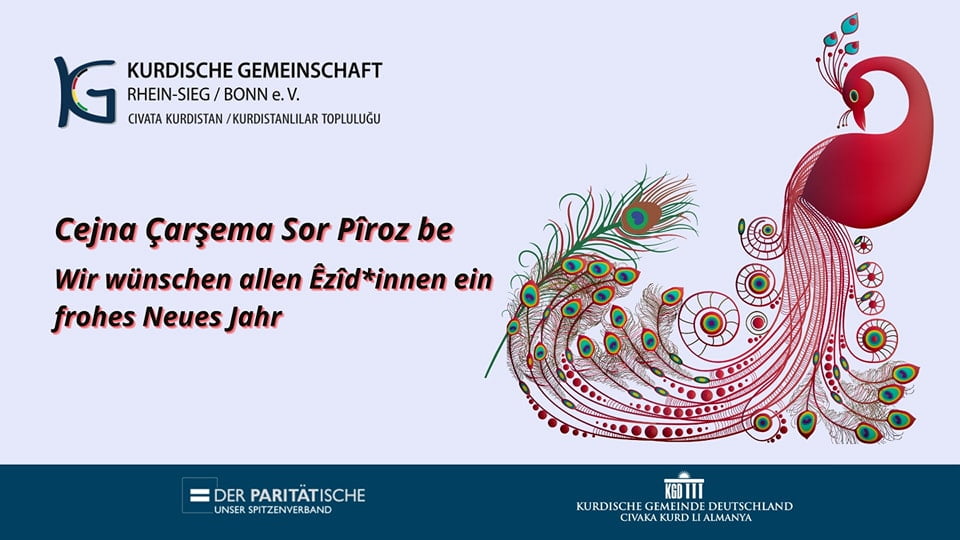 Wir wünschen allen Êzîd*innen ein frohes und friedliches neues Jahr.
