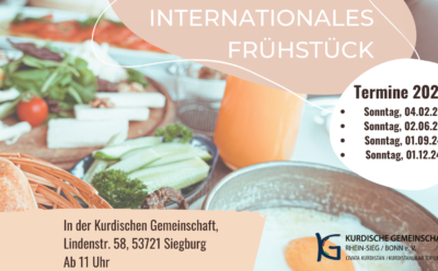 Internationales Frühstück – Termine 2024