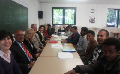 Herr Jablonski und Frau Hanke zu Besuch