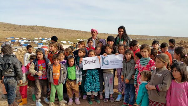 "Dankeschön" vom Shingal-Berg Kurdische Gemeinschaft