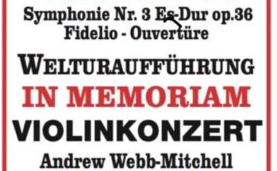 Welturaufführung in Memoriam Violinkonzert: “Dem Andenken von Arin Mirkan“
