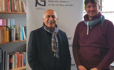 Der neue Geschäftsführer des Diakonischen Werkes des Evangelischen Kirchenkreises An Sieg und Rhein zu Besuch in der KG