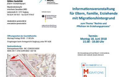 informationsveranstaltung – Rechte und Pflichten von Eltern und Kinder