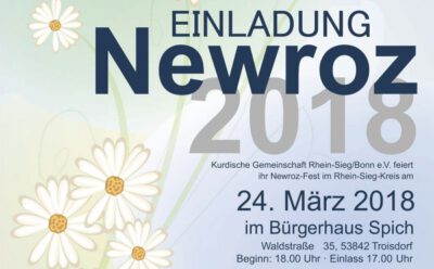 NEWROZ 2018 – Gemeinsam feiern wir das kurdische Neujahresfest