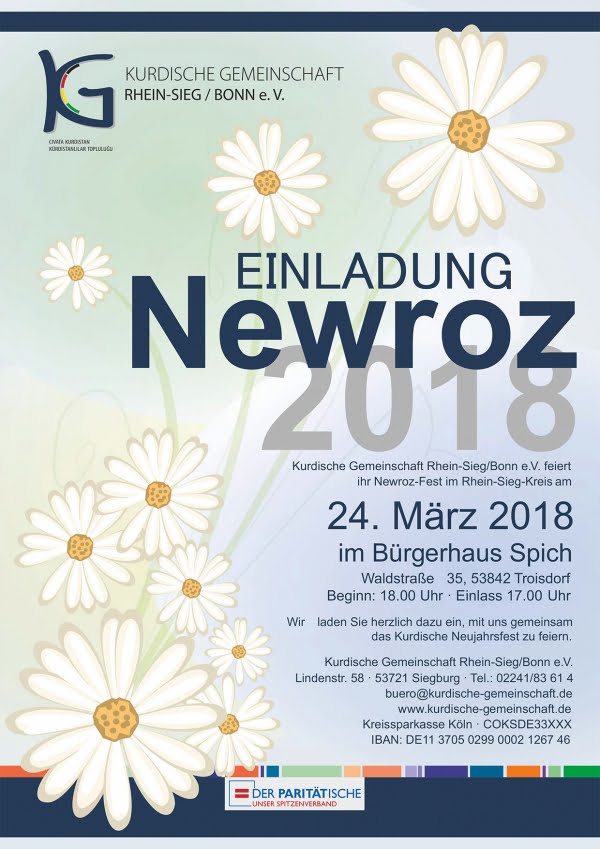 NEWROZ 2018 – Gemeinsam feiern wir das kurdische Neujahresfest