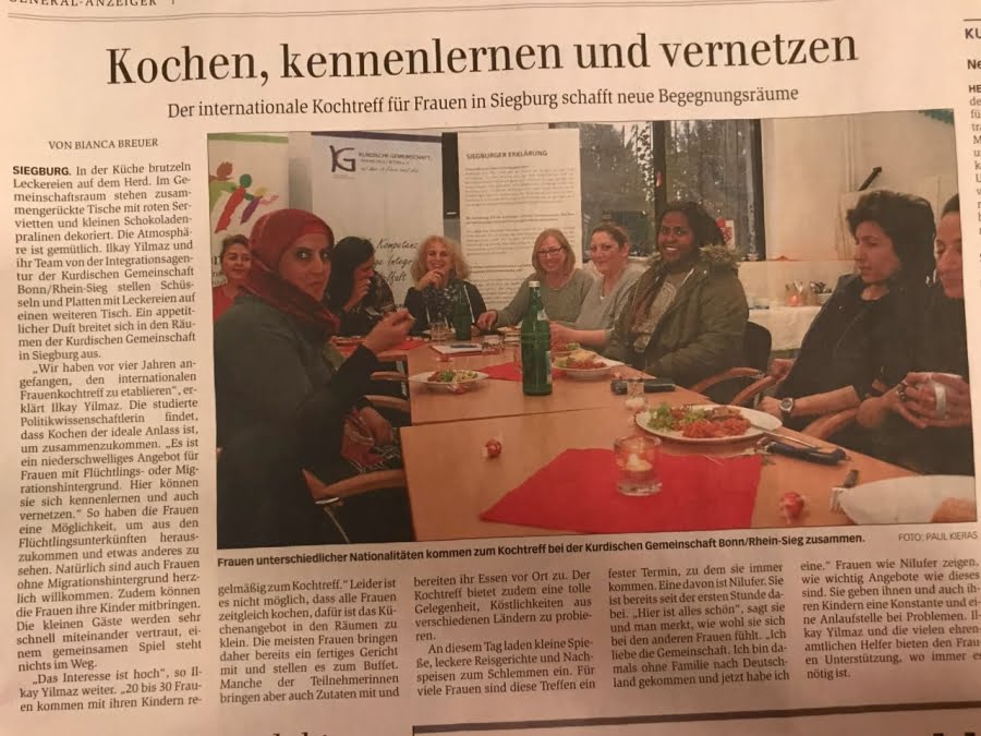 12 Nationen treffen sich beim Frauenkochtreff