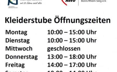 Die Kleiderstube weitet ihre Öffnungzeiten aus