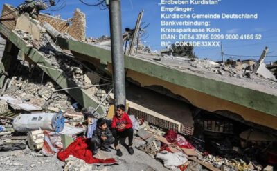 Kurdische Gemeinschaft unterstützt den Spendenaufruf der Kurdischen Gemeinde Deutschland